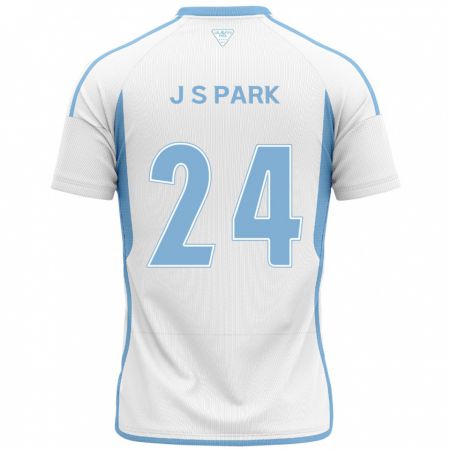 Kandiny Gyermek Sang-Jun Park #24 Fehér Kék Idegenbeli Jersey 2024/25 Mez Póló Ing