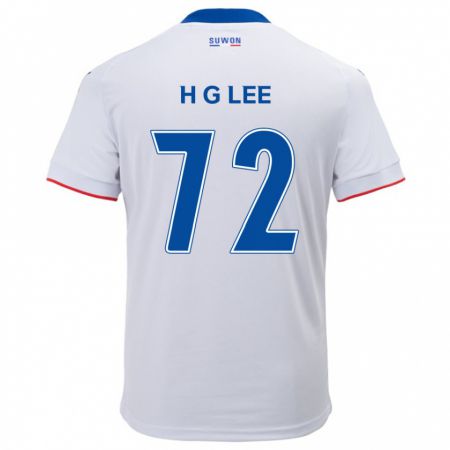 Kandiny Gyermek Geon-Hee Lee #72 Fehér Kék Idegenbeli Jersey 2024/25 Mez Póló Ing