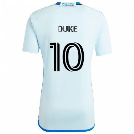 Kandiny Gyermek Bryce Duke #10 Jégkék Idegenbeli Jersey 2024/25 Mez Póló Ing