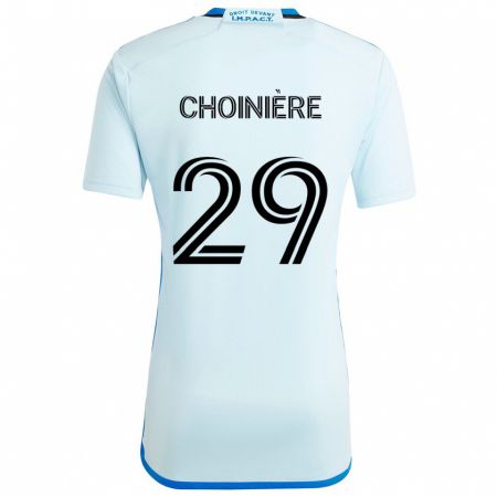 Kandiny Gyermek Mathieu Choinière #29 Jégkék Idegenbeli Jersey 2024/25 Mez Póló Ing