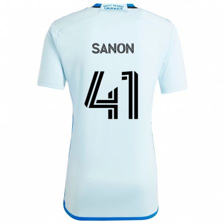 Kandiny Gyermek Jérémy Sanon #41 Jégkék Idegenbeli Jersey 2024/25 Mez Póló Ing