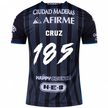 Kandiny Gyermek Axel Cruz #185 Fehér Fekete Idegenbeli Jersey 2024/25 Mez Póló Ing