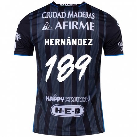 Kandiny Gyermek Sebastián Hernández #189 Fehér Fekete Idegenbeli Jersey 2024/25 Mez Póló Ing