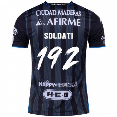 Kandiny Gyermek Carlo Soldati #192 Fehér Fekete Idegenbeli Jersey 2024/25 Mez Póló Ing