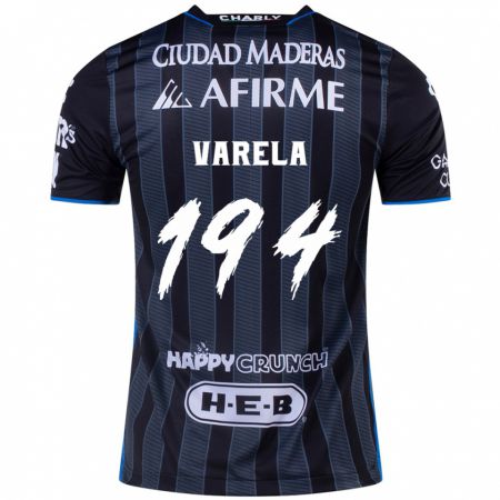 Kandiny Gyermek José Varela #194 Fehér Fekete Idegenbeli Jersey 2024/25 Mez Póló Ing