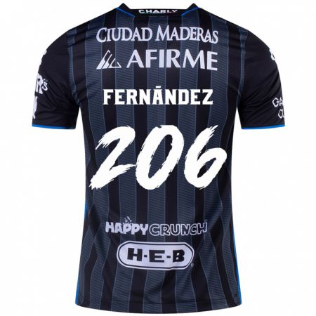 Kandiny Gyermek Erik Fernández #206 Fehér Fekete Idegenbeli Jersey 2024/25 Mez Póló Ing