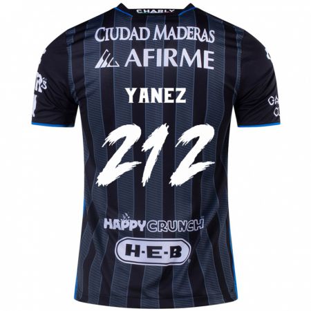 Kandiny Gyermek Sebastián Yánez #212 Fehér Fekete Idegenbeli Jersey 2024/25 Mez Póló Ing