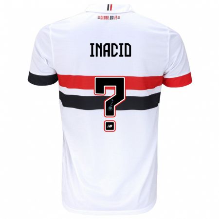 Kandiny Férfi Lucas Inácio #0 Fehér Piros Fekete Hazai Jersey 2024/25 Mez Póló Ing