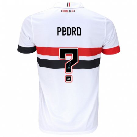 Kandiny Férfi João Pedro #0 Fehér Piros Fekete Hazai Jersey 2024/25 Mez Póló Ing