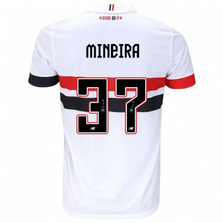 Kandiny Férfi Rafa Mineira #37 Fehér Piros Fekete Hazai Jersey 2024/25 Mez Póló Ing