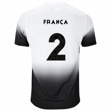 Kandiny Férfi Matheus França #2 Fehér Fekete Hazai Jersey 2024/25 Mez Póló Ing