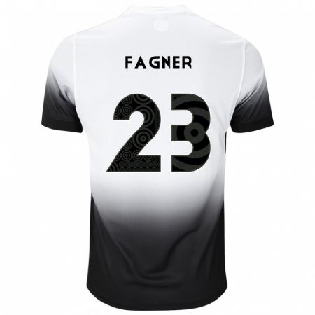 Kandiny Férfi Fagner #23 Fehér Fekete Hazai Jersey 2024/25 Mez Póló Ing