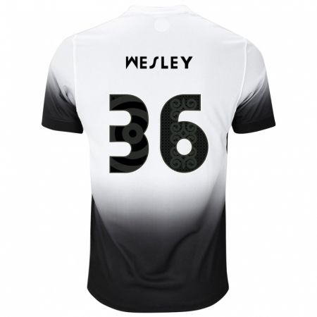 Kandiny Férfi Wesley #36 Fehér Fekete Hazai Jersey 2024/25 Mez Póló Ing