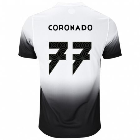 Kandiny Férfi Igor Coronado #77 Fehér Fekete Hazai Jersey 2024/25 Mez Póló Ing