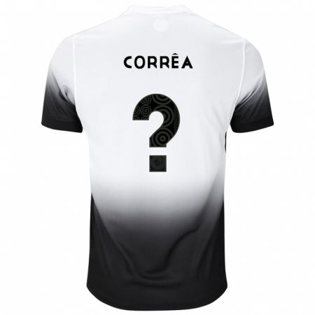 Kandiny Férfi Matheus Corrêa #0 Fehér Fekete Hazai Jersey 2024/25 Mez Póló Ing