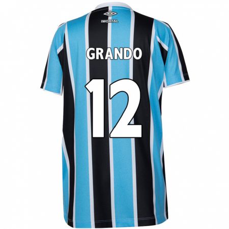 Kandiny Férfi Gabriel Grando #12 Kék Fekete Fehér Hazai Jersey 2024/25 Mez Póló Ing