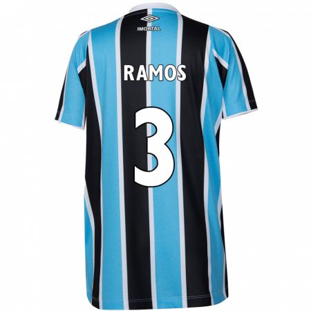 Kandiny Férfi João Ramos #3 Kék Fekete Fehér Hazai Jersey 2024/25 Mez Póló Ing