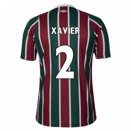 Kandiny Férfi Samuel Xavier #2 Zöld Barna Fehér Hazai Jersey 2024/25 Mez Póló Ing