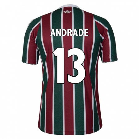 Kandiny Férfi Felipe Andrade #13 Zöld Barna Fehér Hazai Jersey 2024/25 Mez Póló Ing