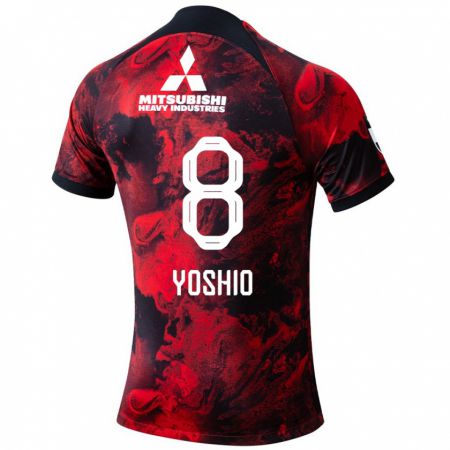 Kandiny Férfi Yoshio Koizumi #8 Piros Fekete Hazai Jersey 2024/25 Mez Póló Ing