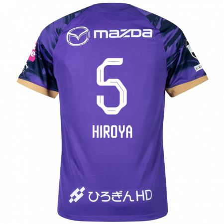 Kandiny Férfi Hiroya Matsumoto #5 Lila Fehér Hazai Jersey 2024/25 Mez Póló Ing