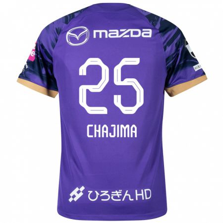 Kandiny Férfi Yusuke Chajima #25 Lila Fehér Hazai Jersey 2024/25 Mez Póló Ing