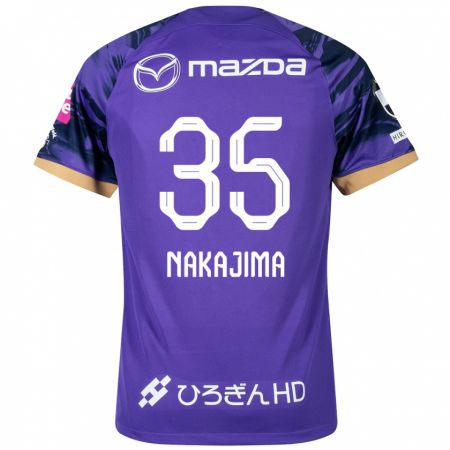 Kandiny Férfi Yotaro Nakajima #35 Lila Fehér Hazai Jersey 2024/25 Mez Póló Ing