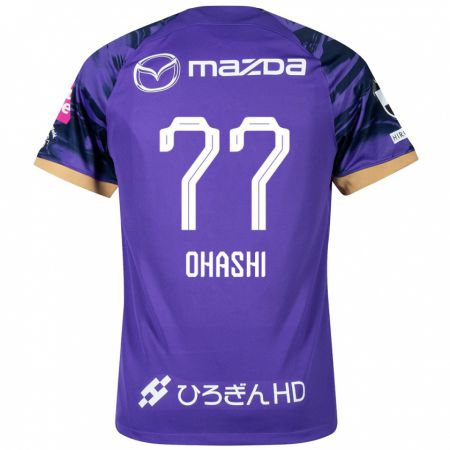 Kandiny Férfi Yuki Ohashi #77 Lila Fehér Hazai Jersey 2024/25 Mez Póló Ing