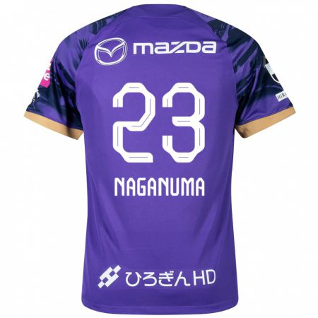 Kandiny Férfi Seimei Naganuma #23 Lila Fehér Hazai Jersey 2024/25 Mez Póló Ing