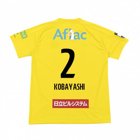 Kandiny Férfi Kensei Kobayashi #2 Sárga Fekete Hazai Jersey 2024/25 Mez Póló Ing