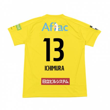 Kandiny Férfi Ken Ichimura #13 Sárga Fekete Hazai Jersey 2024/25 Mez Póló Ing