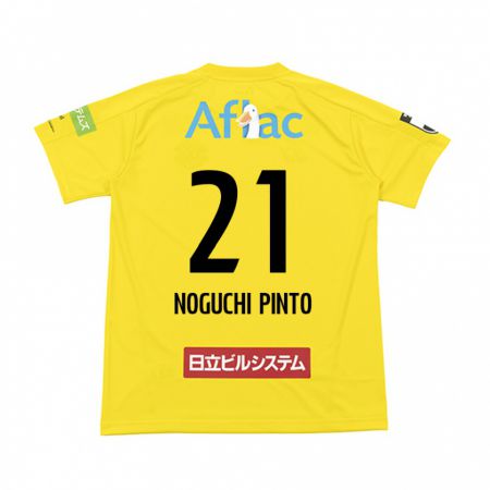 Kandiny Férfi Amato Noguchi Pinto #21 Sárga Fekete Hazai Jersey 2024/25 Mez Póló Ing