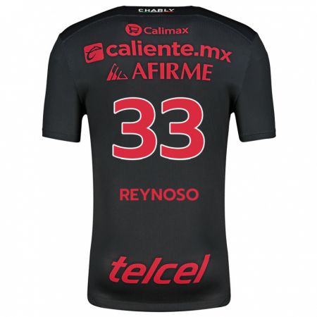 Kandiny Férfi Emanuel Reynoso #33 Fekete Piros Hazai Jersey 2024/25 Mez Póló Ing