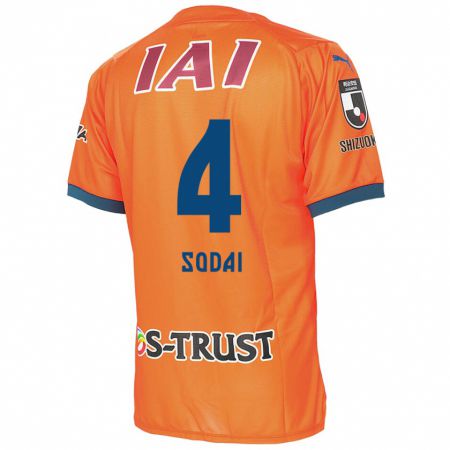 Kandiny Férfi Sodai Hasukawa #4 Orange Blue Hazai Jersey 2024/25 Mez Póló Ing