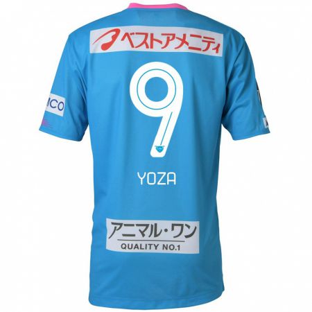 Kandiny Férfi Tomomichi Yoza #9 Kék Rózsaszín Hazai Jersey 2024/25 Mez Póló Ing