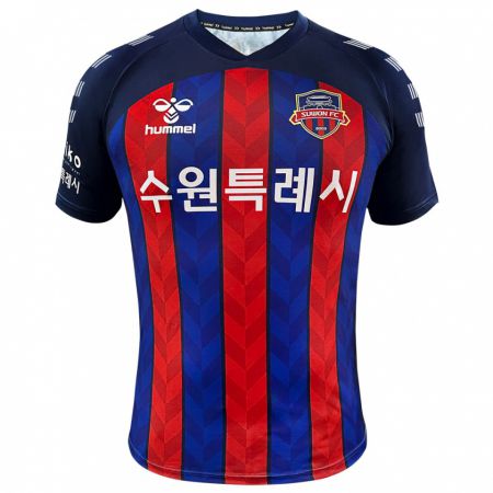 Kandiny Férfi Cheol-Woo Park #3 Kék Piros Hazai Jersey 2024/25 Mez Póló Ing