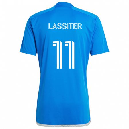 Kandiny Férfi Ariel Lassiter #11 Kék Fehér Hazai Jersey 2024/25 Mez Póló Ing