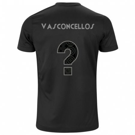 Kandiny Férfi Cauã Vasconcellos #0 Fekete Idegenbeli Jersey 2024/25 Mez Póló Ing