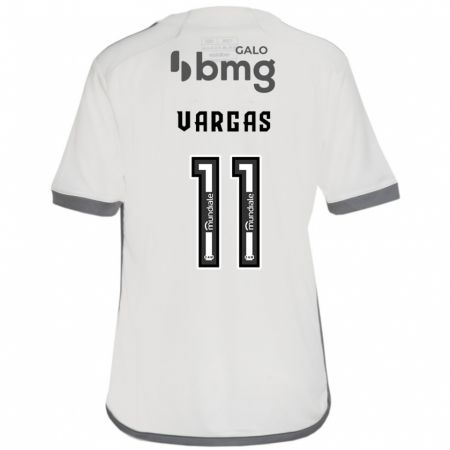 Kandiny Férfi Eduardo Vargas #11 Törtfehér Idegenbeli Jersey 2024/25 Mez Póló Ing