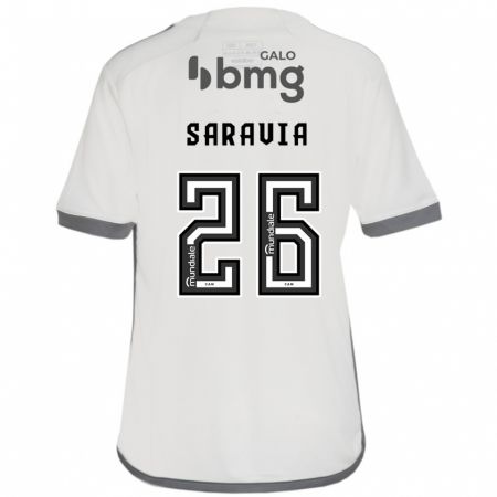 Kandiny Férfi Renzo Saravia #26 Törtfehér Idegenbeli Jersey 2024/25 Mez Póló Ing