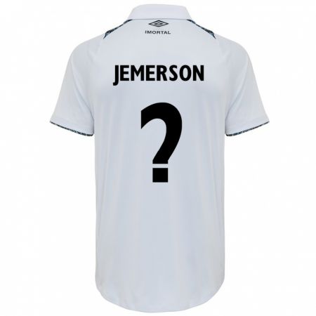 Kandiny Férfi Jemerson #0 Fehér Kék Idegenbeli Jersey 2024/25 Mez Póló Ing