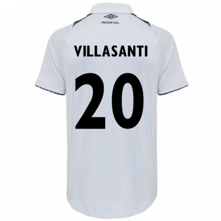 Kandiny Férfi Mathías Villasanti #20 Fehér Kék Idegenbeli Jersey 2024/25 Mez Póló Ing