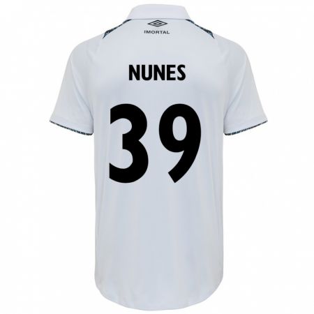 Kandiny Férfi Gustavo Nunes #39 Fehér Kék Idegenbeli Jersey 2024/25 Mez Póló Ing