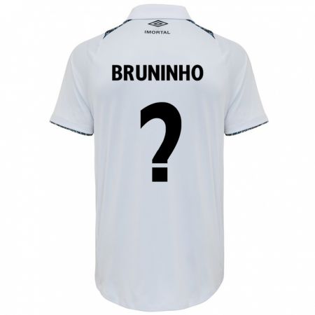 Kandiny Férfi Bruninho #0 Fehér Kék Idegenbeli Jersey 2024/25 Mez Póló Ing