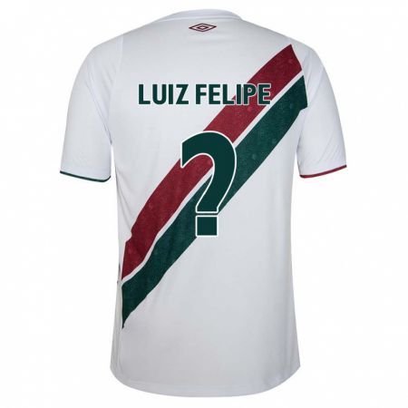 Kandiny Férfi Luiz Felipe #0 Fehér Zöld Barna Idegenbeli Jersey 2024/25 Mez Póló Ing