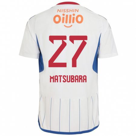 Kandiny Férfi Ken Matsubara #27 Fehér Kék Piros Idegenbeli Jersey 2024/25 Mez Póló Ing