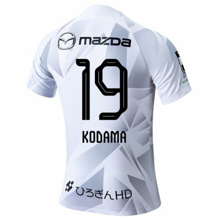 Kandiny Férfi Tsukasa Kodama #19 Fehér Szürke Fekete Idegenbeli Jersey 2024/25 Mez Póló Ing