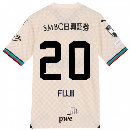 Kandiny Férfi Rensuke Fujii #20 Fehér Szürke Idegenbeli Jersey 2024/25 Mez Póló Ing