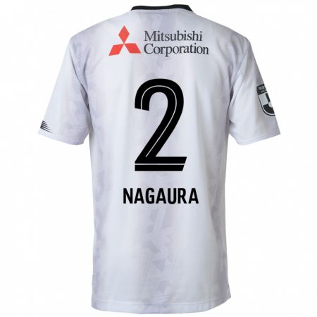 Kandiny Férfi Koshi Nagaura #2 Fehér Fekete Idegenbeli Jersey 2024/25 Mez Póló Ing