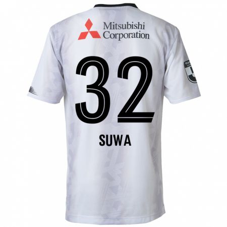 Kandiny Férfi Keita Suwa #32 Fehér Fekete Idegenbeli Jersey 2024/25 Mez Póló Ing